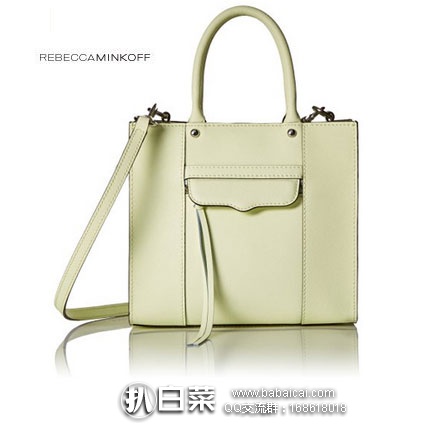 Rebecca Minkoff 瑞贝卡·明可弗 Mab Tote Mini 女款 经典真皮手提包 原价$195，降至$87.23