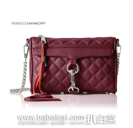 Rebecca Minkoff 瑞贝卡明可弗 MINI MAC 经典菱格单肩小香包 原价$195，现3.5折新低$68.72