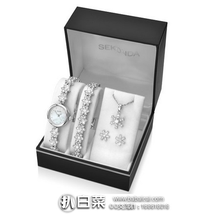 英国亚马逊：Sekonda 2087G.68 女士时尚腕表首饰礼盒套装 原价£70，显£34.29，直邮退税实付£28.58，直邮含税到手约￥334