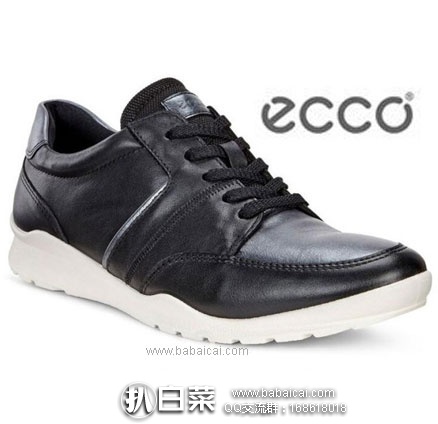 意大利亚马逊：ECCO 爱步 MOBILE III 女士 真皮系带休闲鞋 现降至€47.5，直邮退税后€38.94