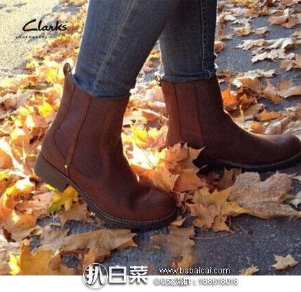 德国亚马逊：Clarks 其乐 Orinoco Club 女款 真皮短靴 原价€100，现降至€43.89，直邮退税后€36.88