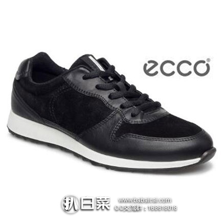 英国亚马逊：ECCO 爱步 CS16 女款 真皮系带款休闲鞋  现降至£47.5，直邮退税后£39.58