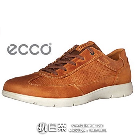 ECCO 爱步  Iowa Perforated Tie  男士 真皮休闲板鞋 现降至新低$63.99