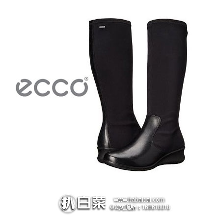 6PM：ECCO 爱步 Babett 45 女士 真皮GTX防水长靴（原价 $200，现降至$99.99），额外8折后新低$79.99