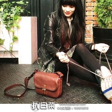 6pm：Fossil 化石 女士 翻盖手袋款 真皮单肩斜挎包 原价$168，现$67.99，到手￥560