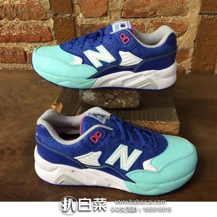 6PM：New Balance 新百伦 KL580  童款 复古跑鞋 （原价$54.95，现降至$29.99），额外8折码后$23.99