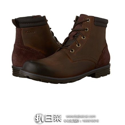 Clarks 其乐 Guard Peak 男款高帮皮马靴 原价$125，现79.99，网络星期一7折新低$$55.99，直邮含税到手仅￥557