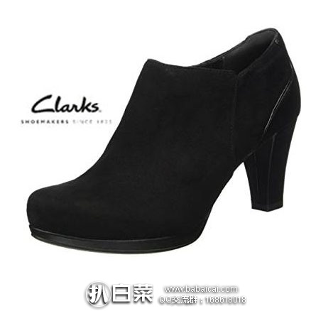 英国亚马逊：Clarks 其乐 女士真皮粗跟裸靴  原价£70，现降至£32，直邮退税后£26.67