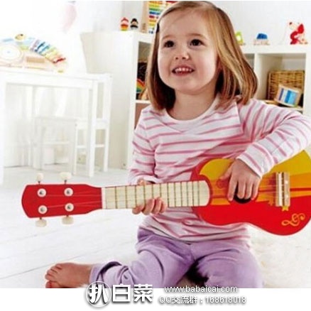 亚马逊海外购：德国 Hape 早旋律宝宝小吉他  现价￥103.8元