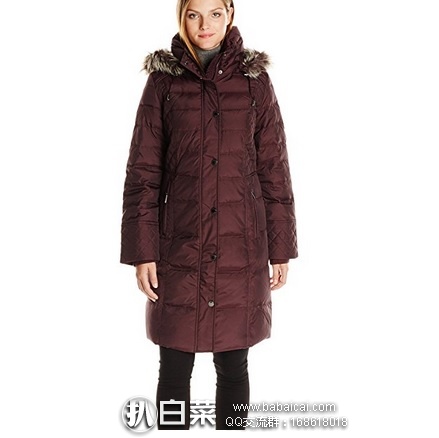 London Fog 伦敦雾 长款 女士羽绒服带帽款 原价$300，现2.5折新低价$74.99，到手价约￥625