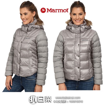 6PM：Marmot 土拨鼠 女士700蓬充绒量羽绒服 原价$285，现降至$100.49