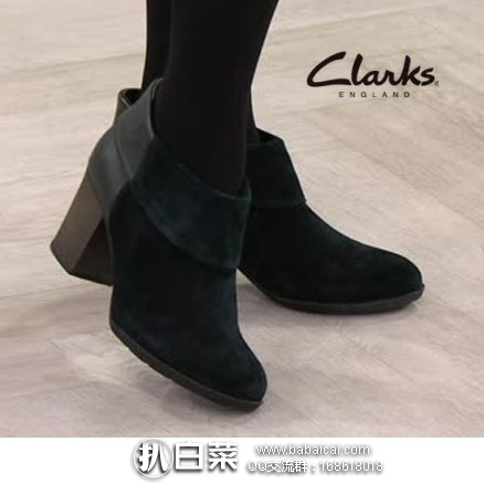 亚马逊海外购：Clarks 其乐 女士高跟踝靴  降至￥413.76