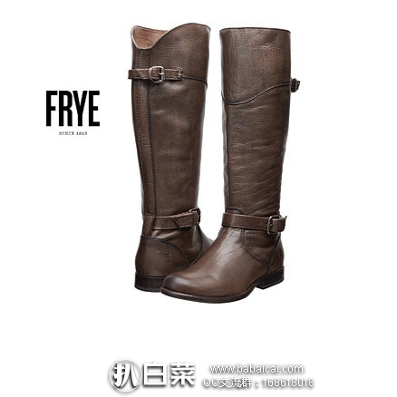 6PM：Frye 弗莱 Phillip Riding 女士真皮马靴  原价$398，现降至2.5折 $99.5