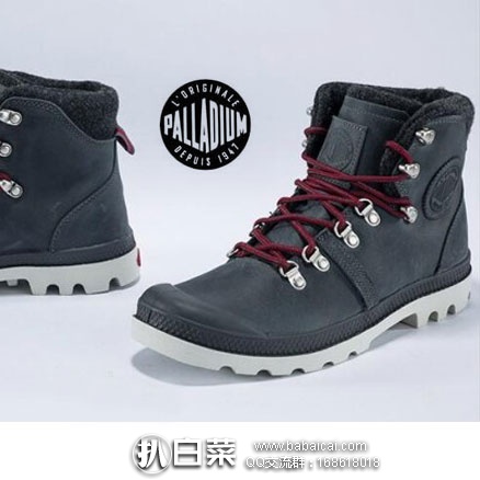 亚马逊海外购：Palladium 帕拉丁 男士真皮休闲靴 原价$110，降至3.6折￥274.57