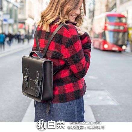 COGGLES官网：THE CAMBRIDGE SATCHEL 女士真皮画像双肩包   原价£160，额外9折后£100.8