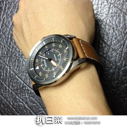 亚马逊海外购：Citizen 西铁城 Avion Dark 男士 光动能飞行员腕表 AW1361-10H 特价￥600.45元