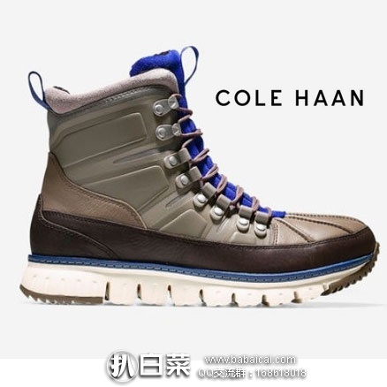 6PM:Cole Haan 可汗 Zerogrand Sport Boot 男士真皮防水靴 原价$229,现特价$80.61