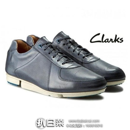 6PM:Clarks 其乐 Triturn Race 男士 全皮休闲鞋 原价$120,现新低$42