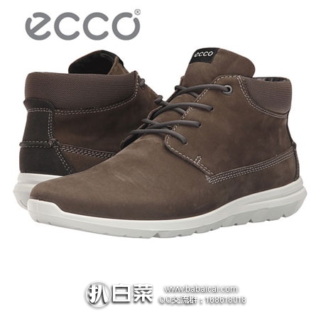 6PM：ECCO 爱步  Performance Calgary High 男士 高帮真皮休闲鞋 原价$150，现5折特价$74.99