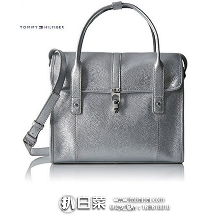 Tommy Hilfiger 汤米希尔费格 Kira Leather Satchel 女士真皮手提包 原价$168，现特价$55.64