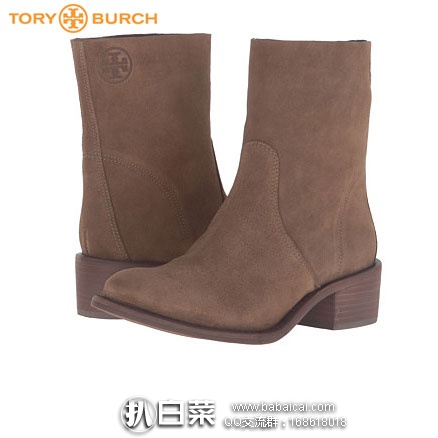 6PM：Tory Burch 托里.伯奇 Siena Bootie 女士 真皮平底短靴 原价$385，现降至4折$154