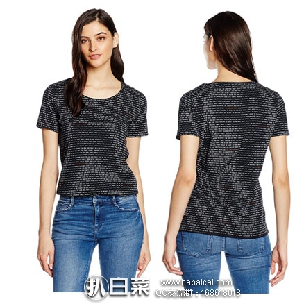 亚马逊海外购：Boss Orange 女士 纯棉印花 圆领短袖T恤  售价￥209元起