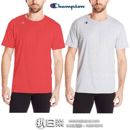 亚马逊海外购：Champion 冠军牌 男士休闲圆领T恤  降至￥53.06