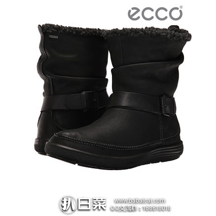 6PM:ECCO 爱步 Chase II Slouch 女士 GTX防水真皮靴 原价$200,降至4折$80