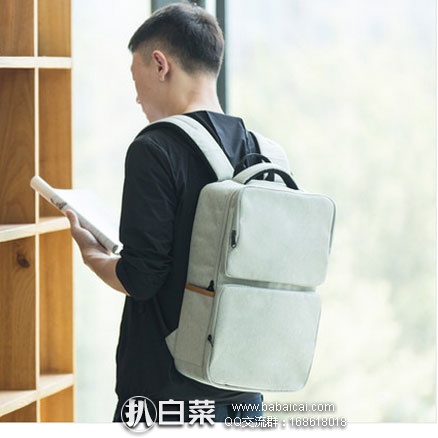 网易严选：韩式 帆布电脑双肩包 三色可选 限时抢购价￥139元包邮