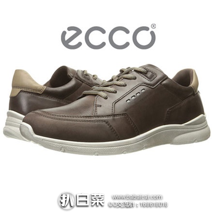 6PM：ECCO  爱步 Irondale Neo Sneaker  昂戴尔 男士 真皮休闲运动  原价$140，现5折$69.99
