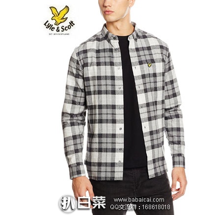 亚马逊海外购：LYLE & SCOTT 苏格兰金鹰 男士休闲衬衫 降至￥255.79，免费直邮到手￥286