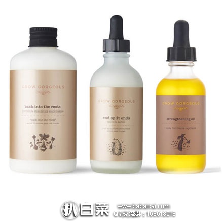 THE HUT:精选 Grow Gorgeous 生发防脱洗护产品75折促销,无需用码,满£50免费直邮中国