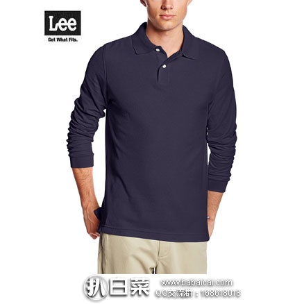 亚马逊海外购:LEE 李牌 Uniforms 男士长袖Polo衫 降至¥99.38,凑单免费直邮含税到手¥112