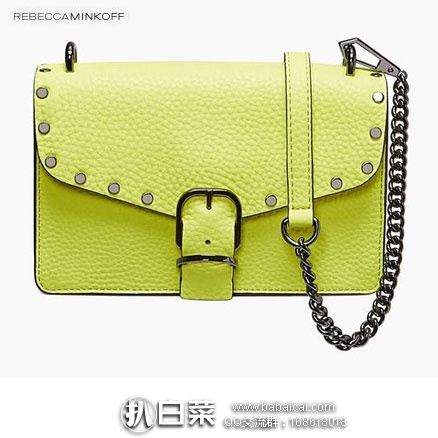 SPRING官网：Rebecca Minkoff 瑞贝卡明可弗 Biker女士真皮链条斜挎包 原价$225，降至3.5折$79.1，到手￥590