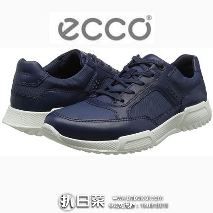 亚马逊海外购：ECCO 爱步 Luca系列 Low-Top Sneakers  男士休闲鞋 现售价￥434元，直邮含税到手￥607