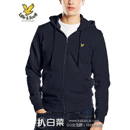 亚马逊海外购：Lyle & Scott Yoke 苏格兰金鹰 男士 降至低价￥332.17，免费直邮含税到手￥371.7