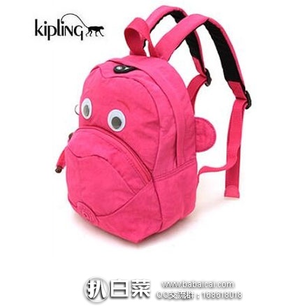 亚马逊海外购：Kipling 吉普林 FAST 儿童双肩包 樱桃粉 现售价￥325元，Prime会员折后新低￥217.5包邮