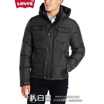 Amazon：金盒特价，李维斯Levi’s Two-Pocket 男士连帽夹克 现特价$44.99，到手约￥379