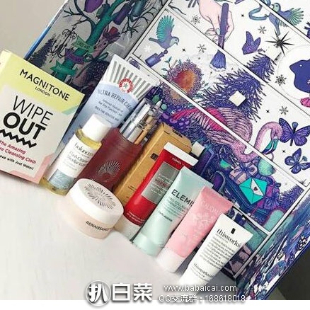 Lookfantastic：Lookfantastic 2017圣诞日历倒计时限量美妆大礼盒 额外75折后，免费直邮到手新低￥495