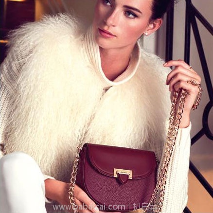 Aspinal of London 女士真皮单肩链条包