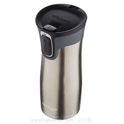 Contigo AUTOSEAL West Loop Stainless Steel Travel Mug with Easy-Clean Lid 康迪克不锈钢双层保温旅行杯