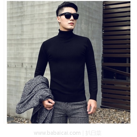 天猫商城：Geyuna 歌羽娜 日本重磅加厚 情侣款高领修身毛衣 现特价￥74.2，领取￥10优惠券，实付￥64.2包邮