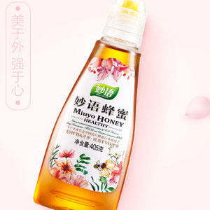 天猫商城：妙语 天然农家洋槐百花蜂蜜 405g  下单3件实付史低￥24.9包邮，折合￥8/每瓶