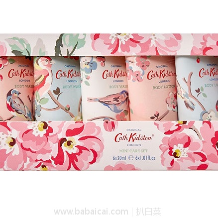 亚马逊海外购:Cath Kidston 植物精华 身体护理套装 30ml*6支 降至¥65.18元,凑单直邮免运费,含税到手¥73