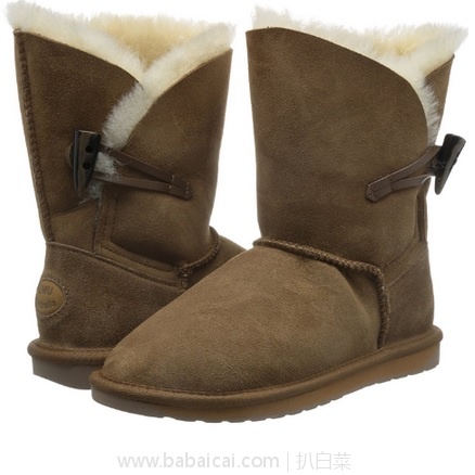 亚马逊中国:EMU Australia Daley Lo W10955 真皮防水中筒雪地靴 特价¥247包邮
