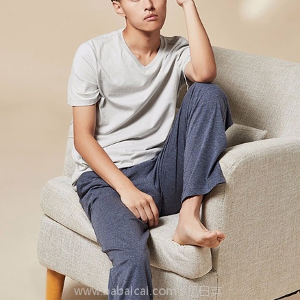 网易严选 :设计师款 男式海洋蓝针织长裤 秒杀价¥69