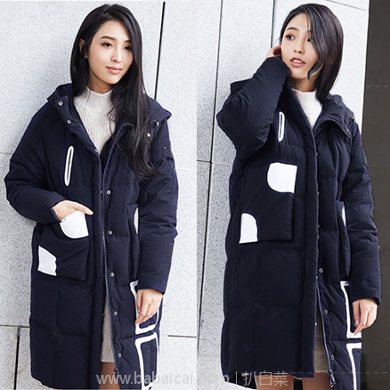 米尚 茧型 连帽羽绒服