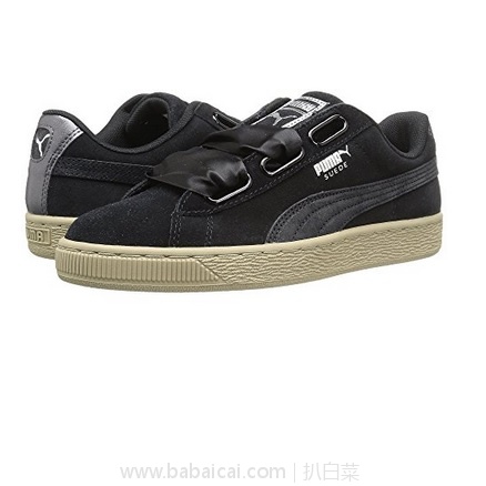 6pm:大热款!Puma 彪马 Suede Heart Safari 女士蝴蝶结缎带板鞋 原价,现历史新低.99,到手约¥270