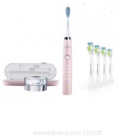 英国Unineed官网：Philips 飞利浦 最新旗舰款 钻石靓白粉钻智能电动牙刷+4支刷头 用码减£30实付£135.99， 直邮包邮到手￥1213