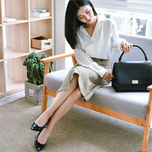 网易严选：小猫跟轻蝶漆皮女鞋 3色可选， 秒杀价￥142包邮